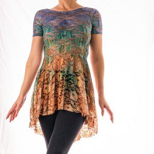 Watercolour Sheer Ombre Top